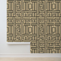 Retro doolhof: Art Deco geometrisch patroon