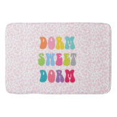 Retro "Dorm Sweet Dorm" Cheetah Print Badmat (Voorkant)