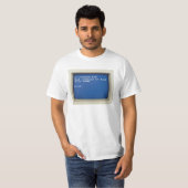 Retro DOS-fout: C:\>HUMAN.EXE T-shirt (Voorkant volledig)