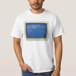 Retro DOS-fout: C:\>HUMAN.EXE T-shirt