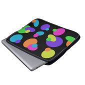 Retro Dot Laptop Hoesje Laptop Sleeve (Voorkant onderkant)