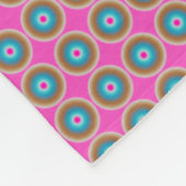 Retro Dot Pattern - Roze Geel Blauw Fleece Deken (Hoek)