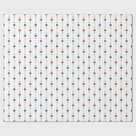 Retro Dot Pattern Wrapping Paper Cadeaupapier (Vlak)
