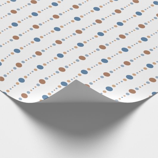 Retro Dot Pattern Wrapping Paper Cadeaupapier (Hoek)
