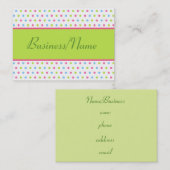 Retro dot Visitekaartje (Voorkant / Achterkant)