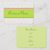 Retro dot Visitekaartje (Voorkant / Achterkant)