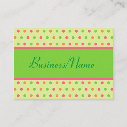Retro dot Visitekaartje (Voorkant)