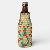 Retro dots flesjeskoeler (Fles Voorkant)