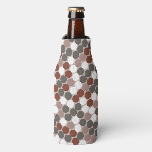 Retro dots flesjeskoeler (Fles Voorkant)