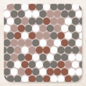 Retro dots pattern kartonnen onderzetters (Voorkant)