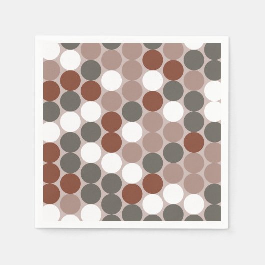 Retro dots pattern servet (Voorkant)