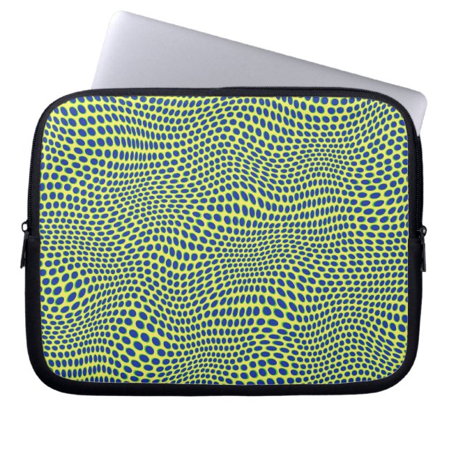 Retro dotty. laptop sleeve (Voorkant)