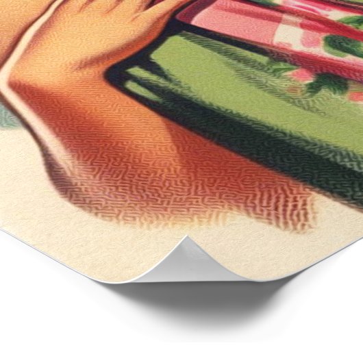 Retro Douche Pin Up Poster (Hoek)