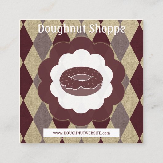 retro doughnut diamond loyalty punch (Achterkant)