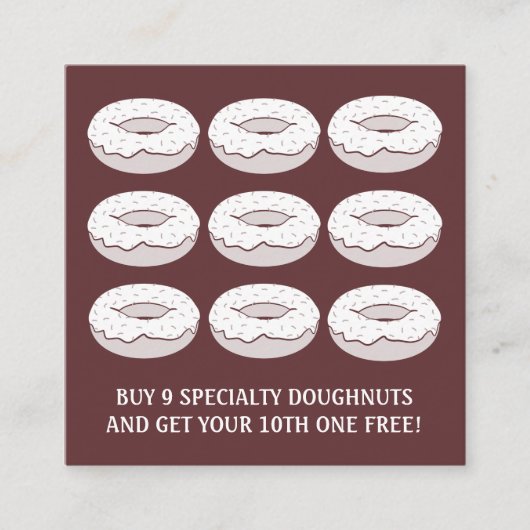 retro doughnut diamond loyalty punch (Voorkant)