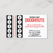 retro doughnut klantenkaartje (Achterkant)