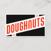 retro doughnut klantenkaartje (Voorkant)