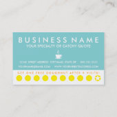 retro DOUGHNUTS-loyaliteitskaart Klantenkaartje (Achterkant)