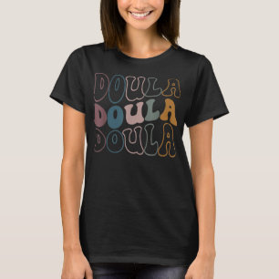 Retro  Doula Funny Birth Doula Midoman T-shirt