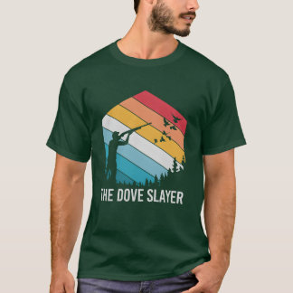 Retro Dove Slayer Vogeljacht voor Vogeljager plezi T-shirt