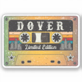 Retro Dover Delaware City Sticker (Voorkant)