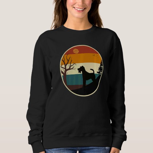 Retro draad Fox Terrier Graphic Hondendraad Fox Te Trui (Voorkant)