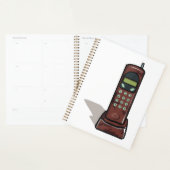 Retro draadloze telefoon Vintage 90s Planner (Display)
