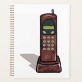 Retro draadloze telefoon Vintage 90s Planner (Voorkant)