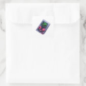 Retro draagbare spelcomputer sticker (Tas)