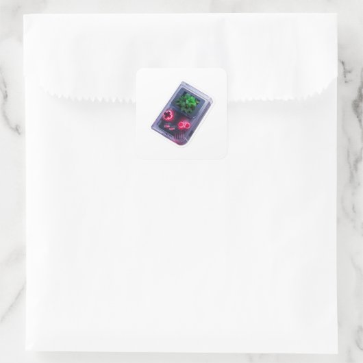 Retro draagbare spelcomputer sticker (Tas)