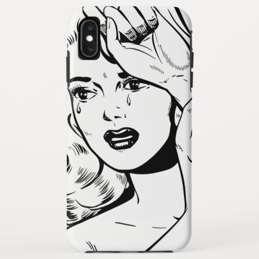 Retro Draaiende telefooncel voor vrouw Case-Mate iPhone Case (Achterkant)