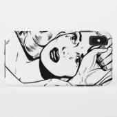 Retro Draaiende telefooncel voor vrouw Case-Mate iPhone Case (Achterkant (horizontaal))