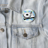 Retro Draaitafel Ronde Button 5,7 Cm (In situ)