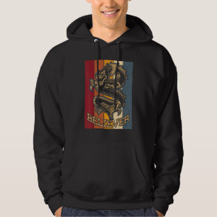 Retro Draak Vintage Stel je Chinese Draak Gelovig Hoodie