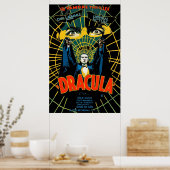 Retro Dracula Poster (Keuken)