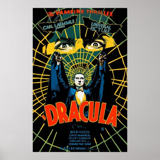 Retro Dracula Poster (Voorkant)