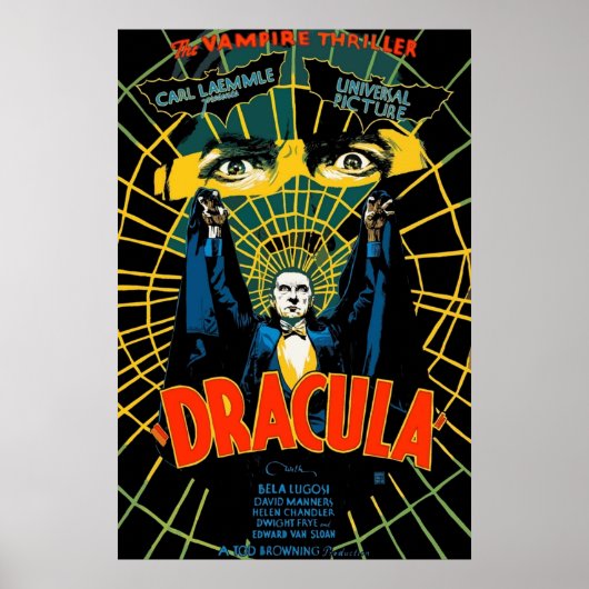 Retro Dracula Poster (Voorkant)
