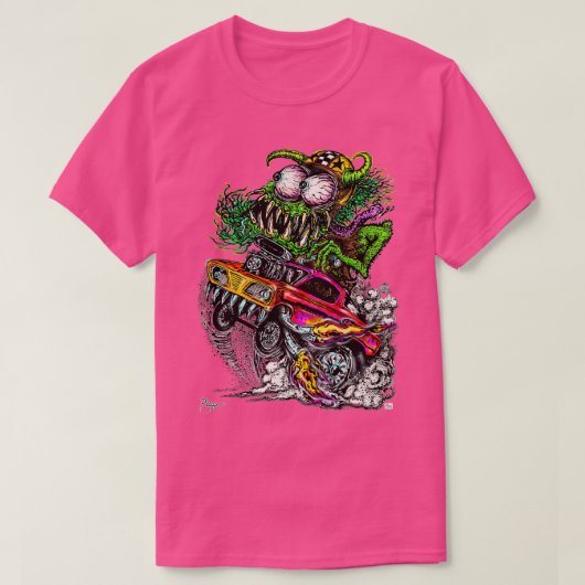 Retro Drag Hot Rod Gasser T-shirt (Design voorkant)