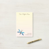 Retro Dragonfly -geïnspireerde hand-geïllustreerd Post-it® Notes (Op bureau)