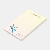 Retro Dragonfly -geïnspireerde hand-geïllustreerd Post-it® Notes (Schuin)