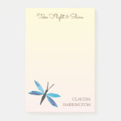 Retro Dragonfly -geïnspireerde hand-geïllustreerd Post-it® Notes (Voorkant)