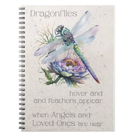 Retro Dragonfly Rememberance Journal Notitieboek (Voorkant)