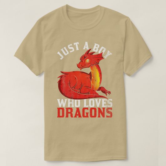 Retro Dragons Boy Dragon T-shirt (Design voorkant)