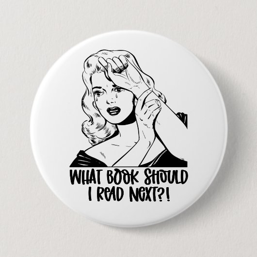 Retro Drama Lezer Meme Geliefhebber Ronde Button 7,6 Cm (Voorkant)