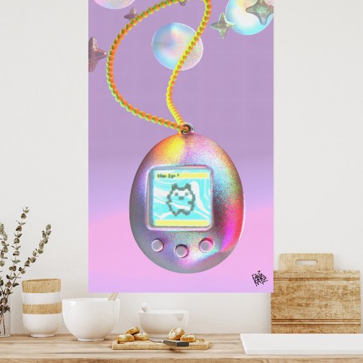 Retro Dream Pet Poster (Keuken)