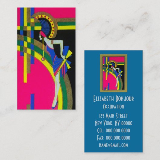 Retro Dream ~ Visitekaartje (Voorkant / Achterkant)