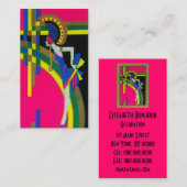 Retro Dream ~ Visitekaartje Art Deco Modern (Voorkant / Achterkant)