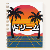 Retro Dreamscape Notitieboek (Voorkant)