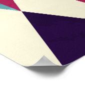 Retro driehoek geometrisch naadloos patroon poster (Hoek)