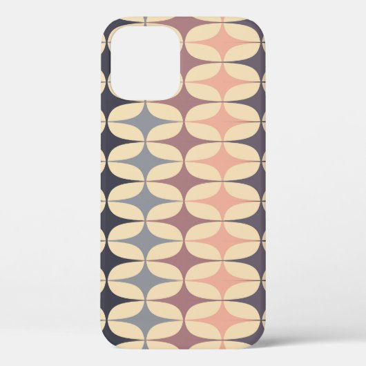 Retro driehoeken Abstract geometrisch patroon Case-Mate iPhone Case (Achterkant)
